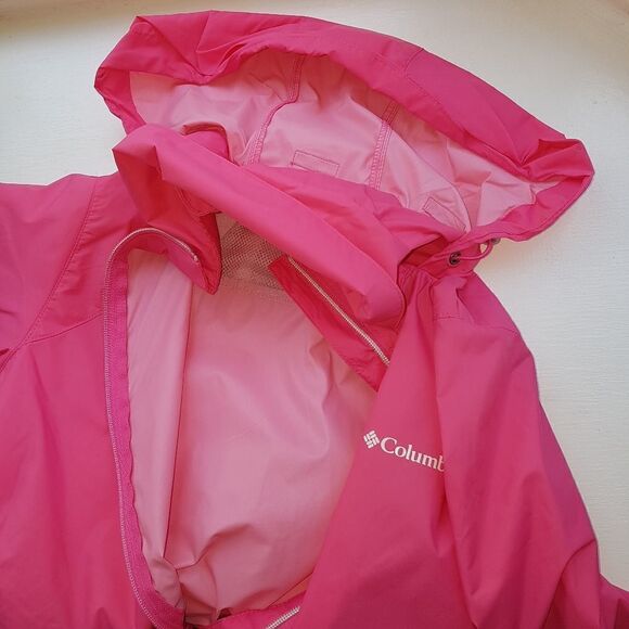 HOST PICK 🩷 COLUMBIA *NWOT* Sportswear Nylon Wind Breaker Pink Medium - Picture 4 of 15
